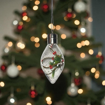 Christmas Tree Led Snow Globe-Inspired LED Christmas Bulb – Decorative Light Version 3