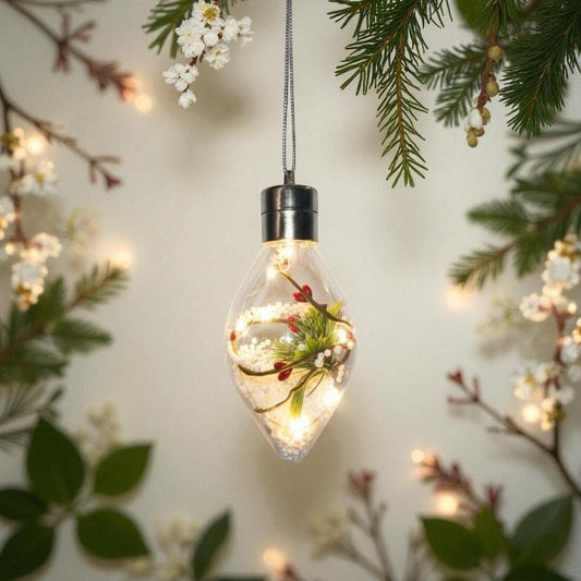 Christmas Tree Led Snow Globe-Inspired LED Christmas Bulb – Decorative Light Version 3