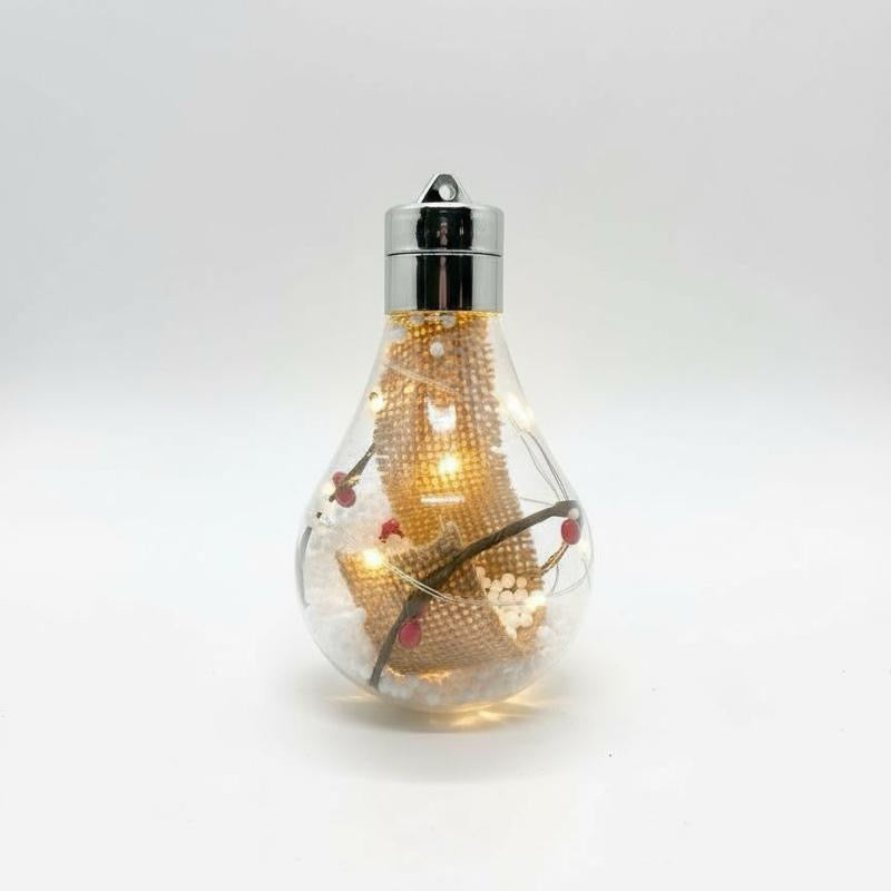 Christmas Tree Led Snow Globe-Inspired LED Christmas Bulb – Decorative Light Version 5