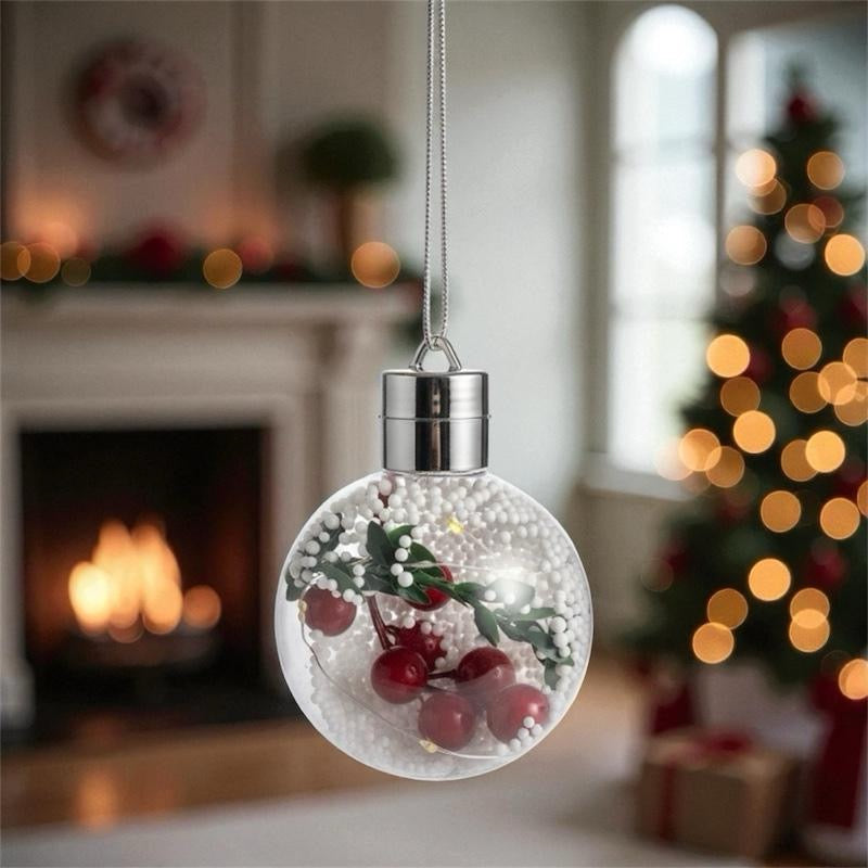 Christmas Tree Led Snow Globe-Inspired LED Christmas Bulb – Decorative Light