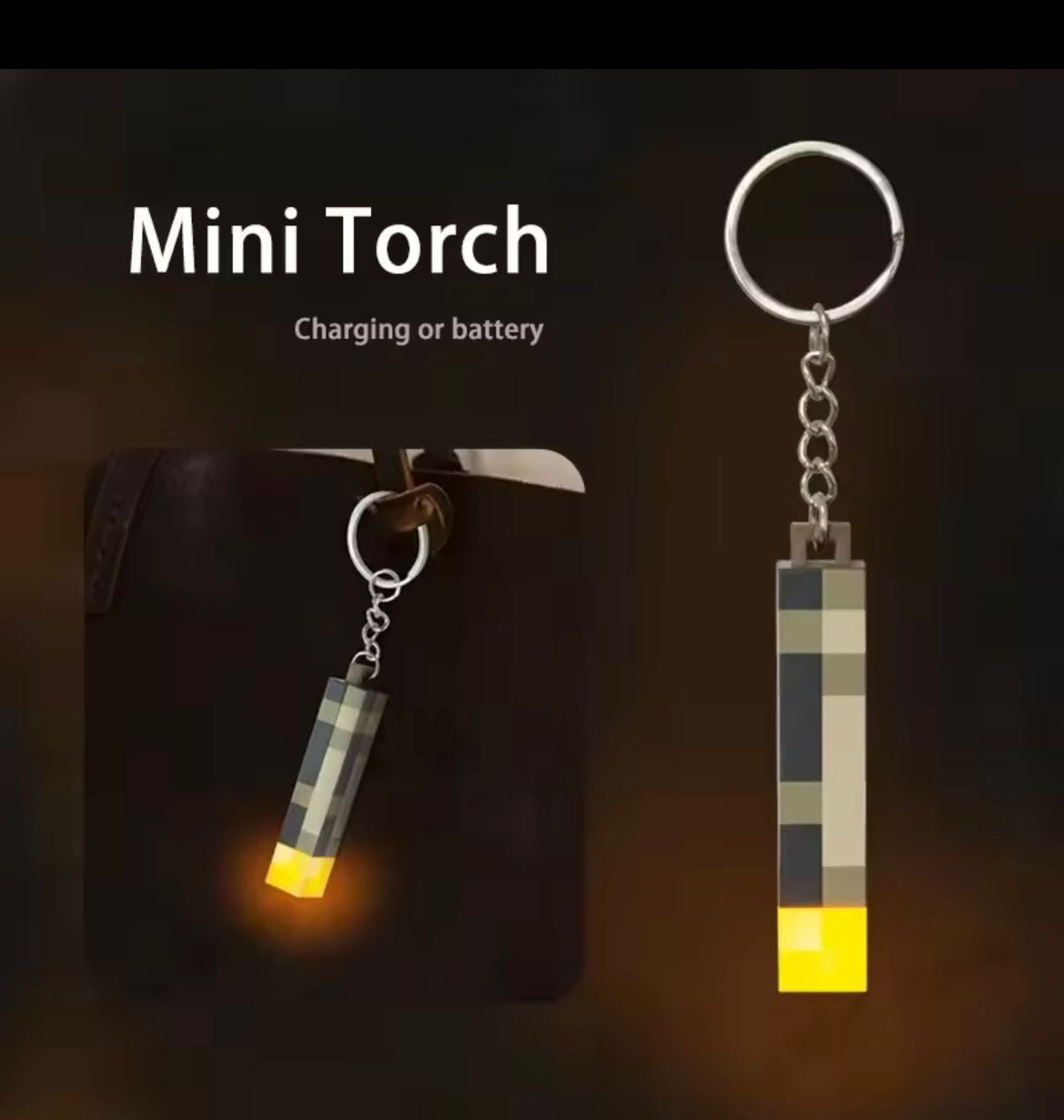 Miner Craft Pocket Torch Key Ring