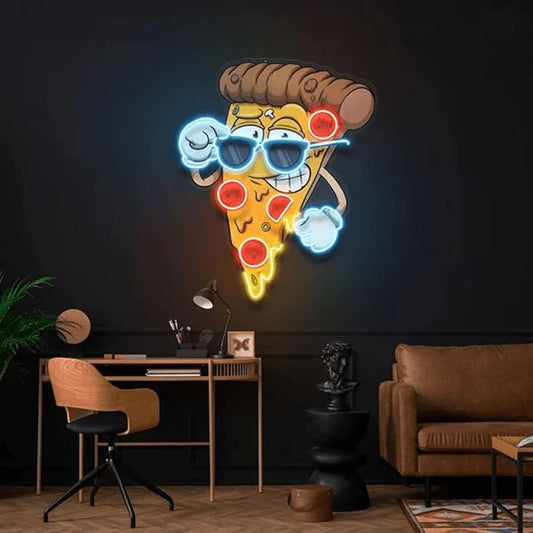 Pizza with shades