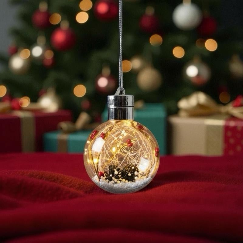 Christmas Tree Led Snow Globe-Inspired LED Christmas Bulb – Decorative Light Version 6