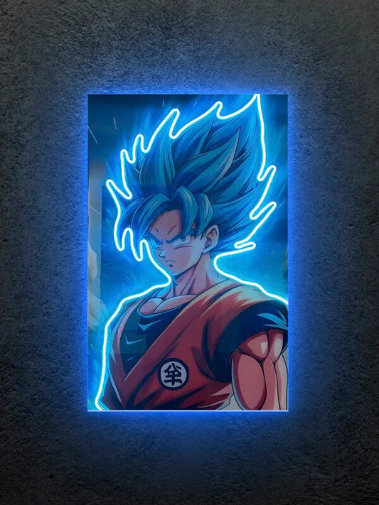 Goku SSJ Blue Uv print Neon